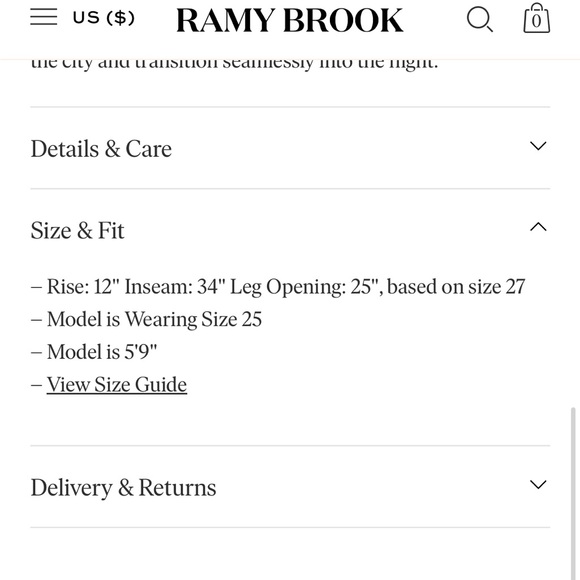 Ramy Brook Liv High Rise Jeans - Picture 12 of 13